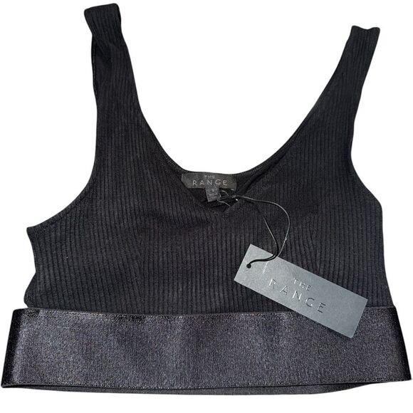The Range x Revolve NWT alloy knit bralette in Black Size Small - Picture 6 of 10